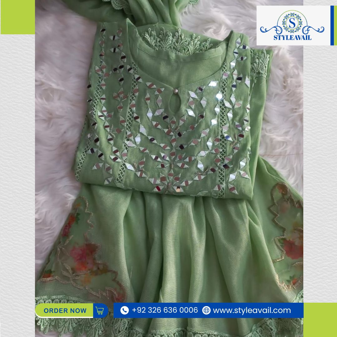 Khadi Net Pishwas Collection in Pakistan - Image 2