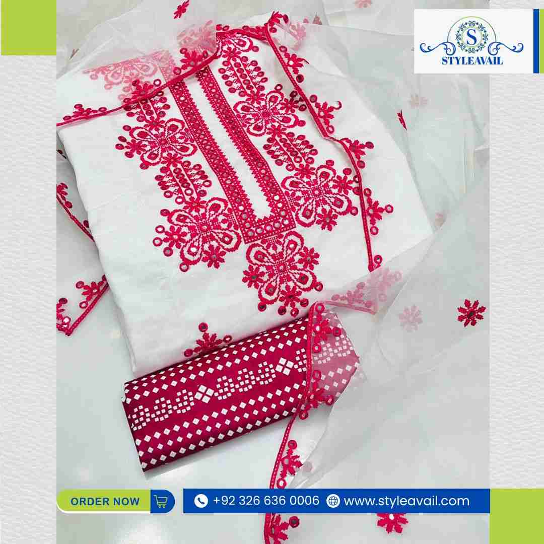 Cotton Lawn Fabric Pakistan - Image 6