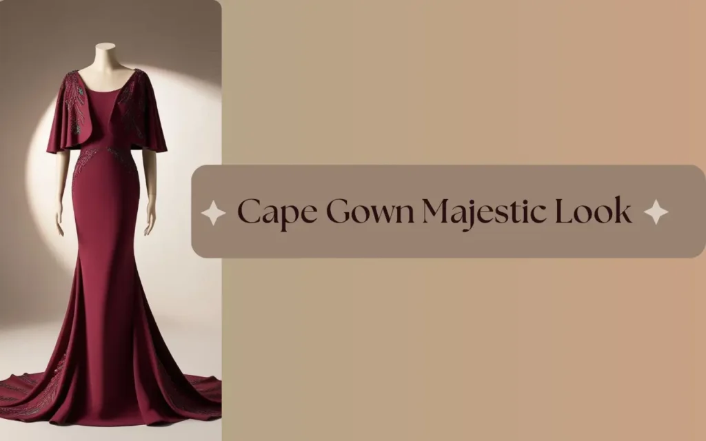Cape Gown Majestic Look